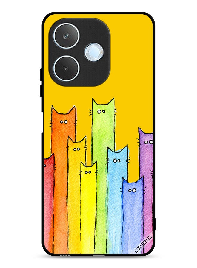 Covernex Oppo A5 Pro Protective Case Cover Cat Puppet Art - Image 1