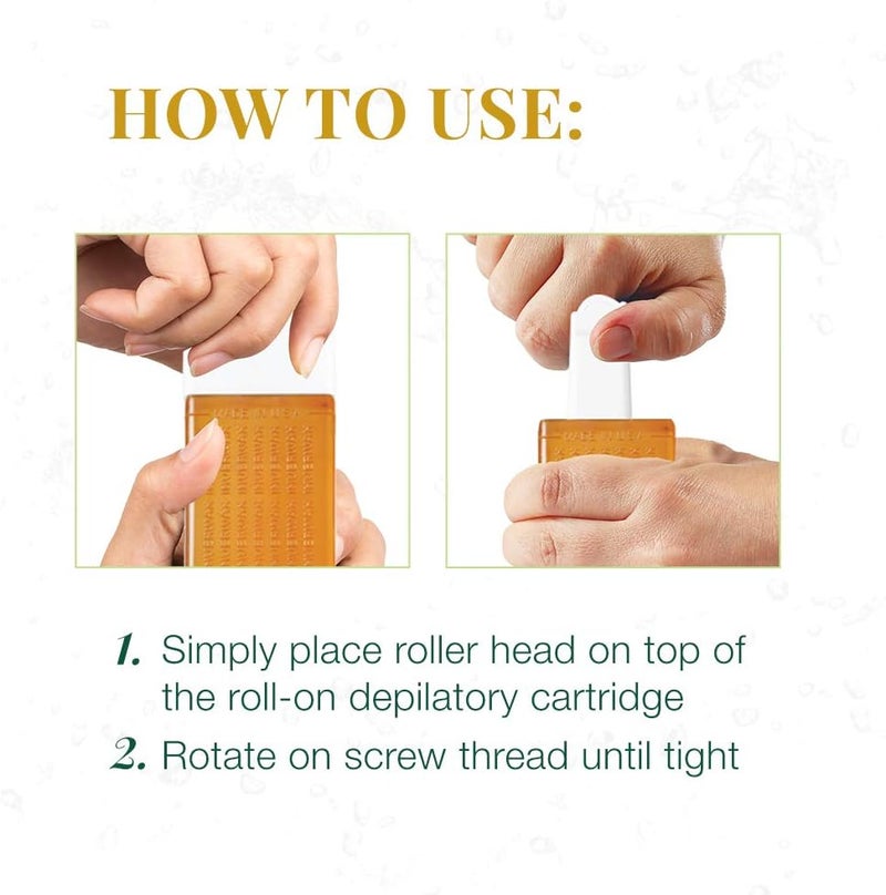 Clean + Easy Medium Roller Head for Bikini Roll-on Waxing System - 3-Pack - Image 4