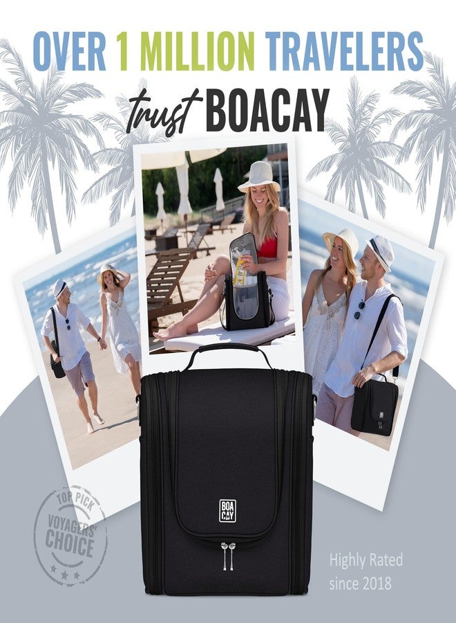 BOACAY Extra Large Hanging Travel Toiletry Bag for Women and Men, Makeup Bag, Bathroom & Shower Organizer Kit for Accessories, Cosmetics, Essentials - Image 5