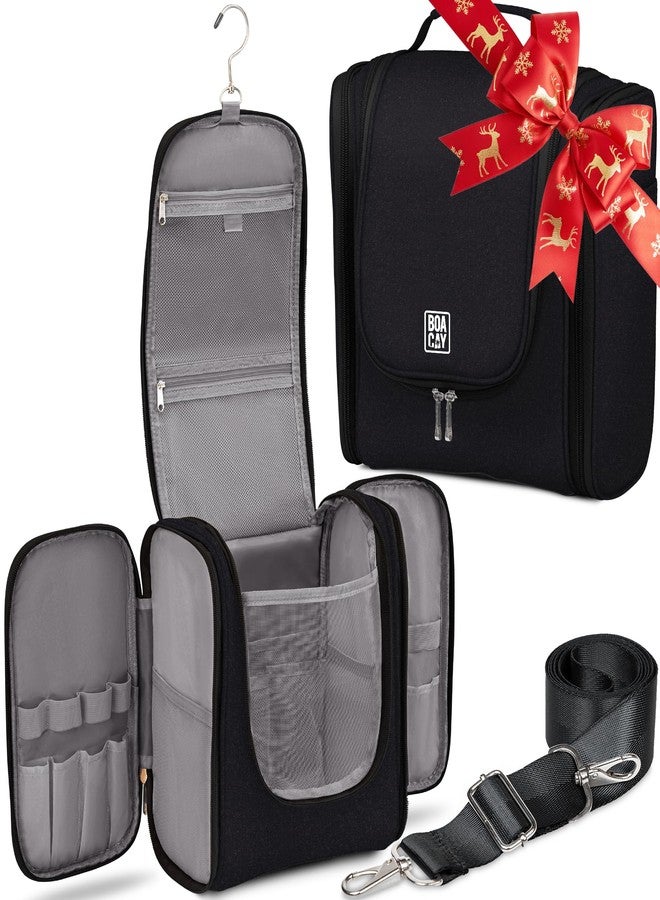 BOACAY Extra Large Hanging Travel Toiletry Bag for Women and Men, Makeup Bag, Bathroom & Shower Organizer Kit for Accessories, Cosmetics, Essentials - Image 1