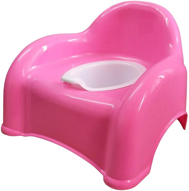 Maanit Baby Toilet Training Potty Seat with Upper Closing Lid with Removable Bowl (Pink) - Image 1