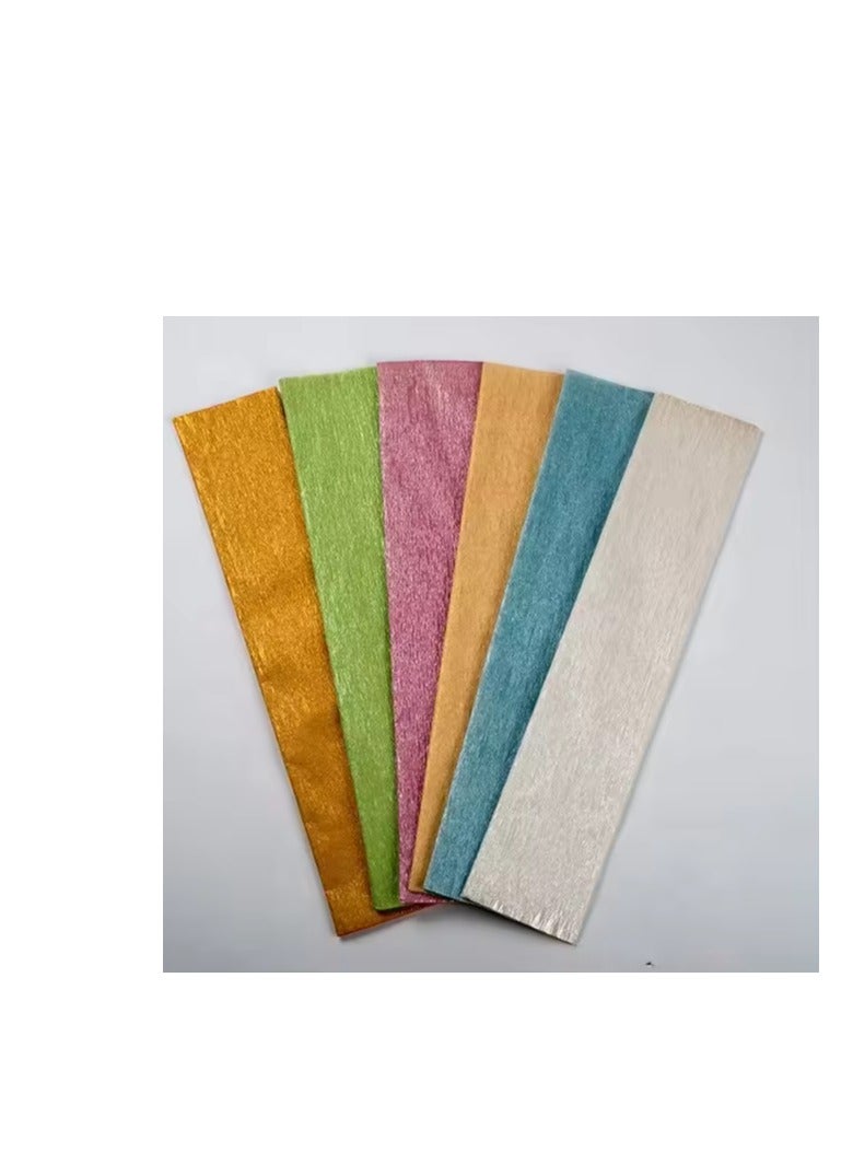 Flamingo A3 - 297 مم × 420 مم، 29.7 سم × 42 سم أو 11.7 بوصة × 16.5 بوصة. 20 ورقة كريب لصنع الزهور ولفها | 10 ألوان 2 ورقة لكل ورقة كريب، 20 ورقة بحجم A3 - Image 3