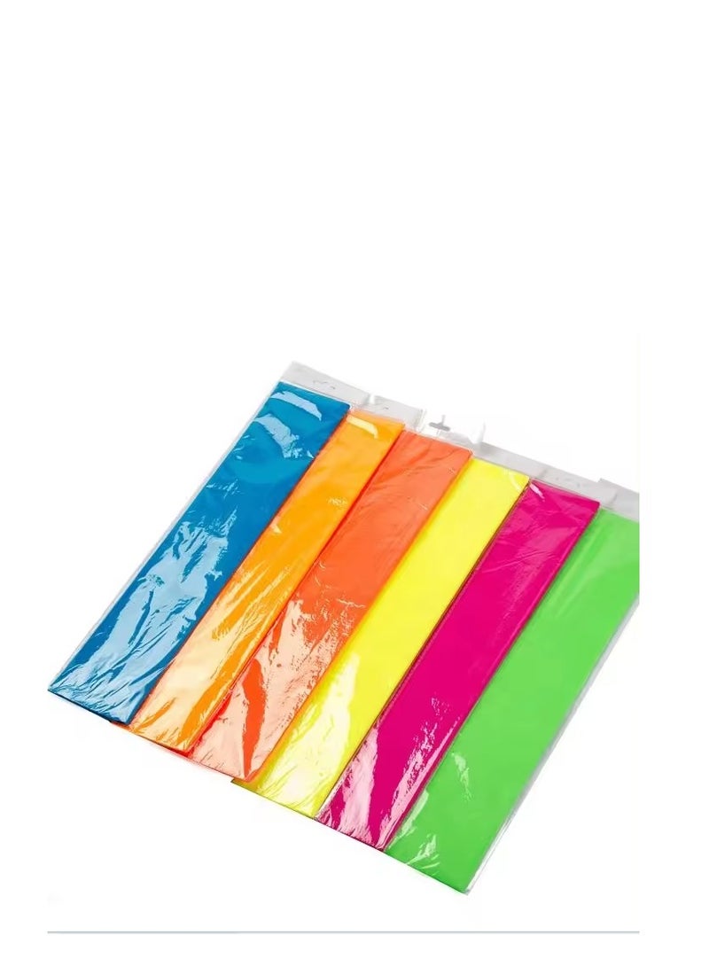 Flamingo A3 - 297 مم × 420 مم، 29.7 سم × 42 سم أو 11.7 بوصة × 16.5 بوصة. 20 ورقة كريب لصنع الزهور ولفها | 10 ألوان 2 ورقة لكل ورقة كريب، 20 ورقة بحجم A3 - Image 5