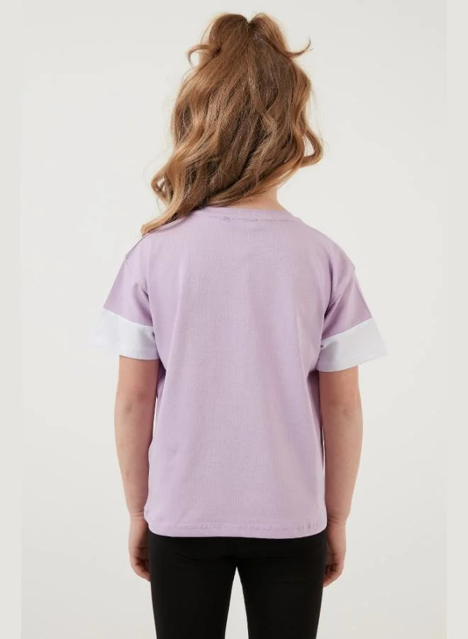 Lela Lela Cotton Printed Crew Neck T Shirt Girl T-Shirt 6211038