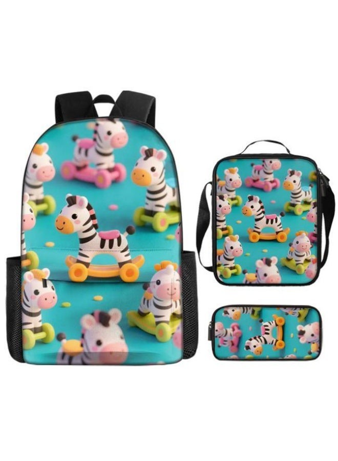 Bright Li Fire I feel so young! The new cartoon bag three-piece set is suitable for sports and leisure (available for students, children, friends on outings, mountain climbing, schooling, etc.) - 55 - Image 2