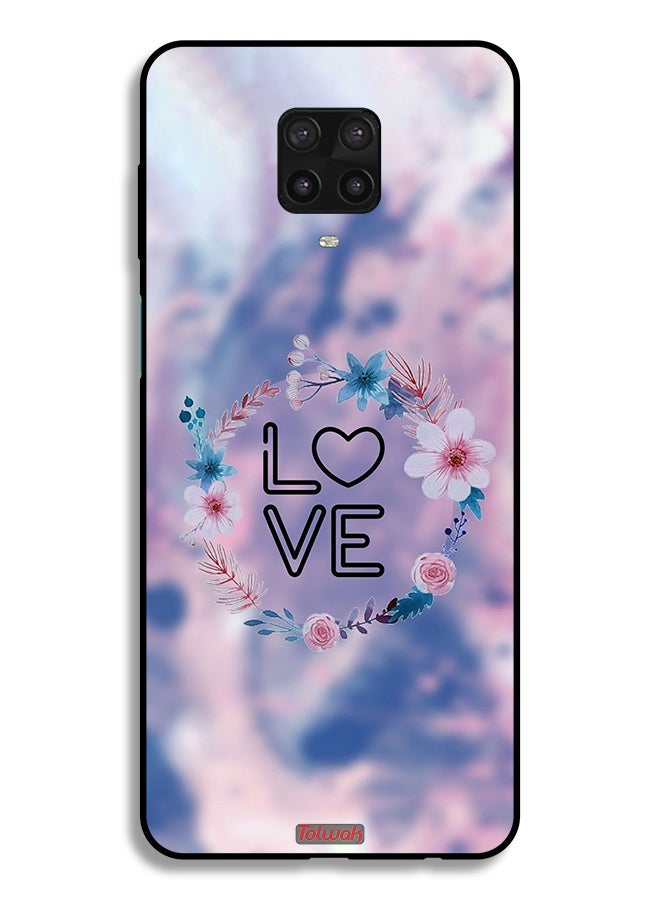 Tolwak Xiaomi Redmi Note 9S Protective Case Cover Love In Flowers Ring Art - Image 2