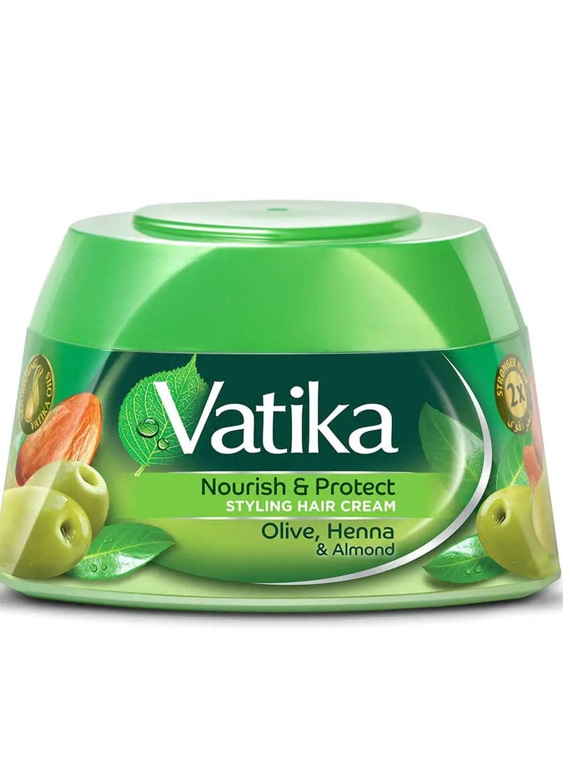 فاتيكا كريم تصفيف الشعر المغذي بالزيتون والحناء واللوز 140 مل