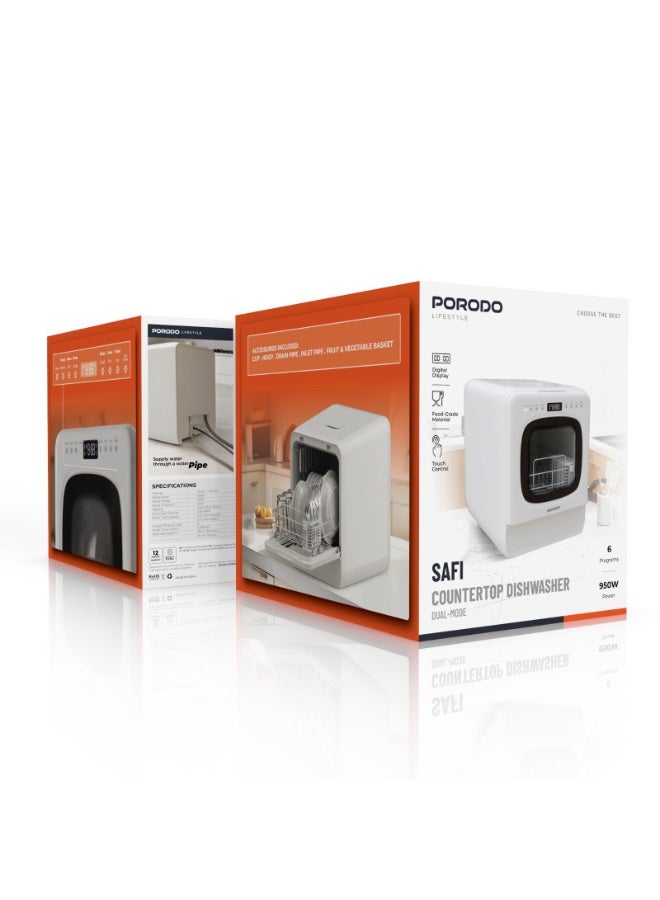 Porodo SAFI Countertop Dishwasher - Image 2