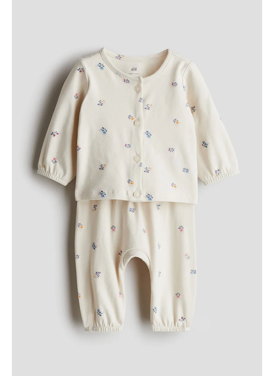 اتش اند ام 2-Piece Printed Cotton Set