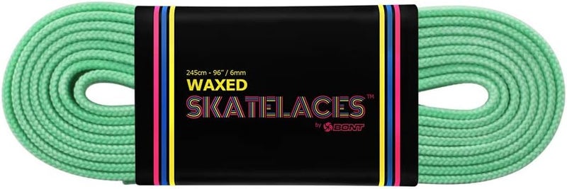 Bont Skates Waxed Laces - 6mm & 8mm - 47" 71" 79" 96" 108" - Pistachio Green - Image 3
