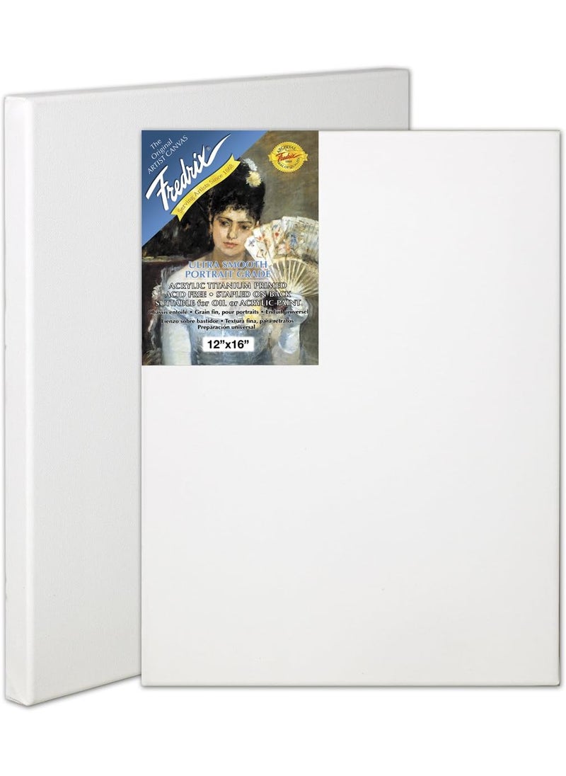 Fredrix Fredrix 5602 Ultra Smooth Stretched Canvas 9 by 12Inch 