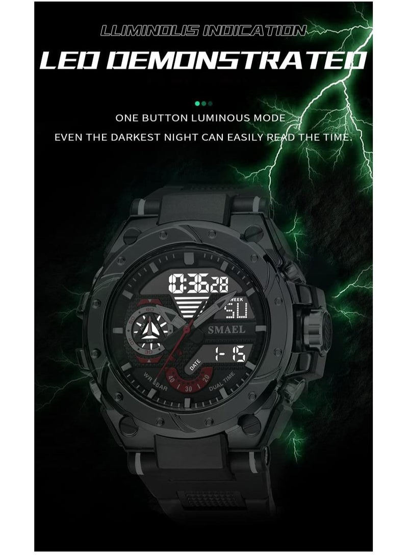 SMAEL Outdoor Sports Digital Watch Wristwatch LED Stopwatch Waterproof  - Image 5