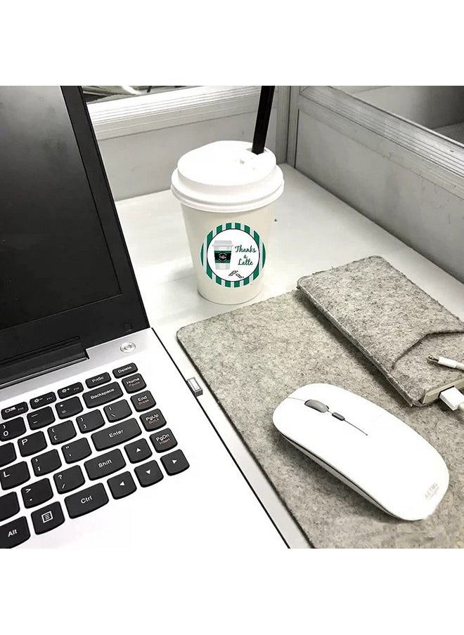 Besttile - Thanks A Latte Stickers1.5 Inch Customer Appreciation Labels For Favors Bagsenvelope Sealsgoodie Bagssuitable For Small Businesscafe500 Pcs Per Roll - Image 1