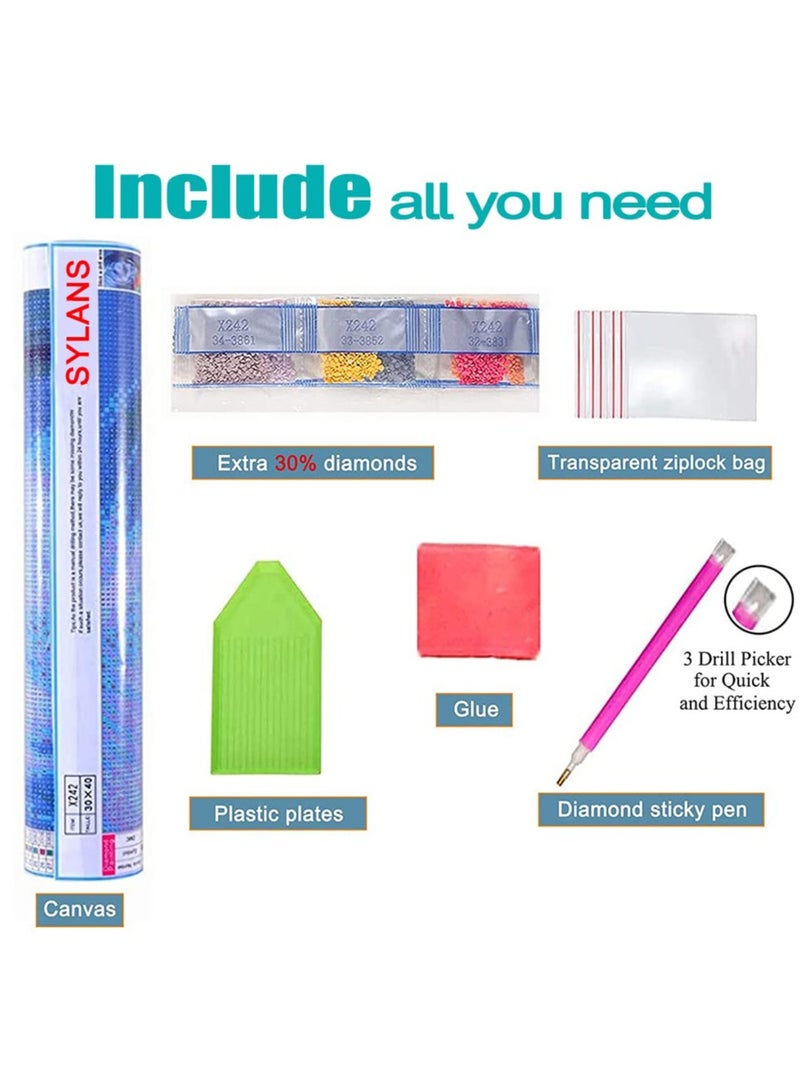 Rainbow DIY Unicorn Diamond Painting Decoration Kit 5D Art Decoration Kit Is Suitable For Beginners, Adults, And Children, With Full Diamond Paint With Diamonds, Crystal Diamonds, And Desktop Decoration. - Image 2