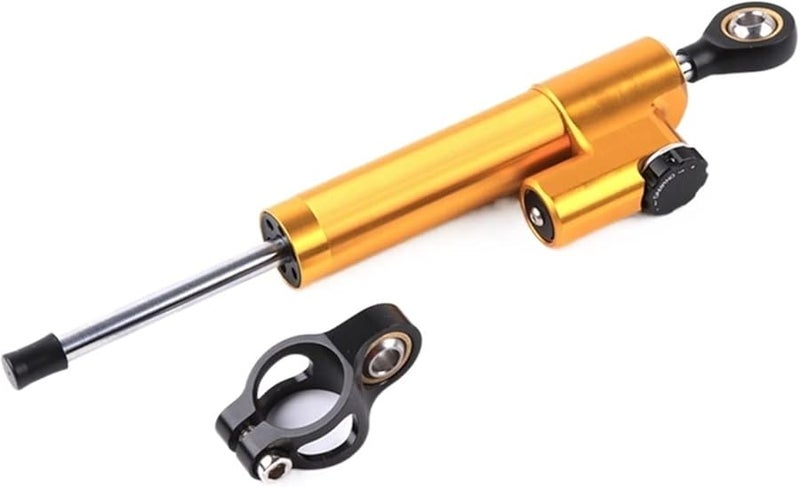 Golden Black CNC Motorcycle Steering Damper Shock Absorber Stabilizer For Electric Scooters - Image 2