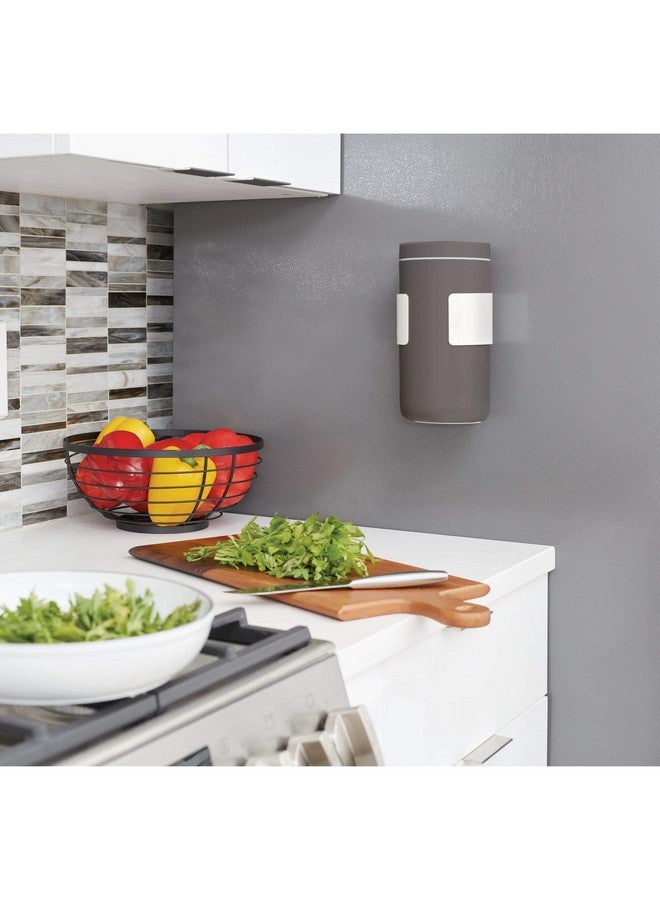 InterDesign iDesign Wall Mount Wipe Holder, Cleaning Supplies, 6.54" x 4.15" x 4" ,Coconut - Image 4