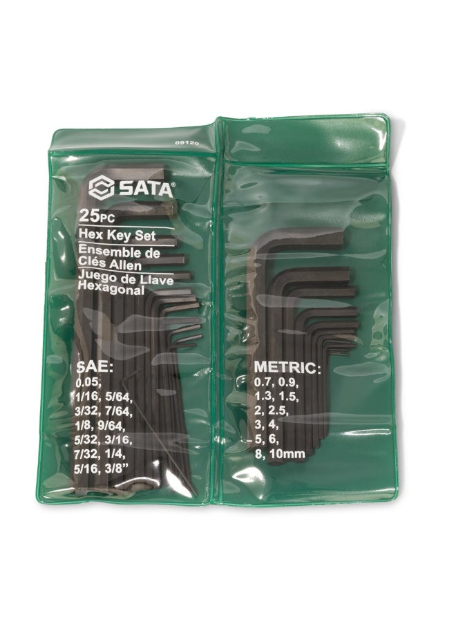 Sata SATA ST09120SJ 25-Piece Metric/SAE Hex Key Set - Image 4