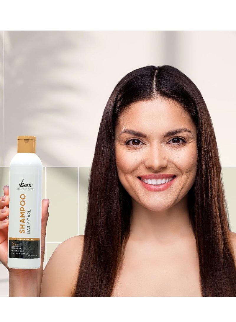 VCare Daily Care Shampoo for Dry or Damaged Hair 1000ml For All Hair Types - Image 4