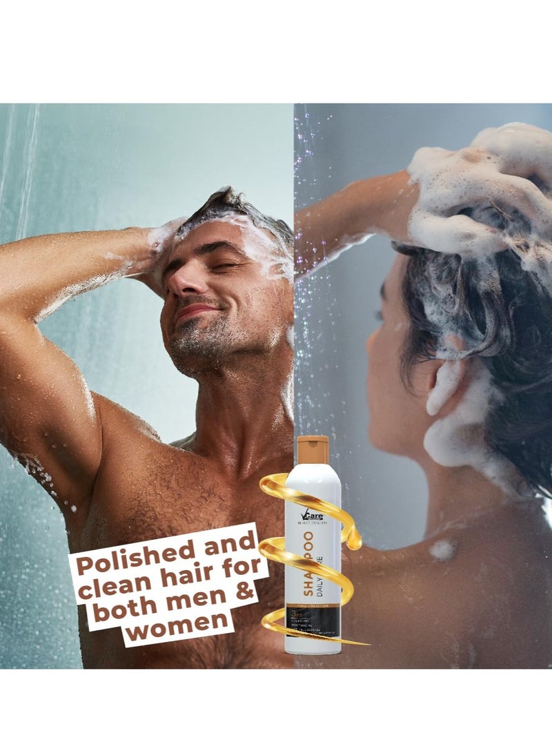 VCare Daily Care Shampoo for Dry or Damaged Hair 1000ml For All Hair Types - Image 2