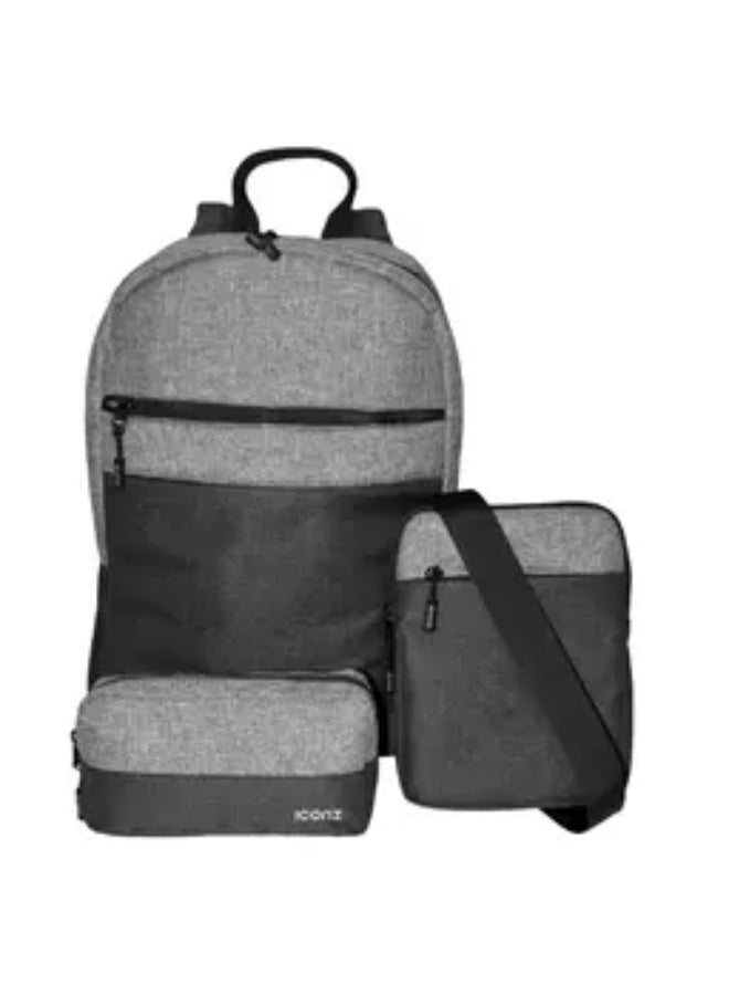 Iconz Manchester Full Pack 15.6 Inch, Laptop Backpack with Accessories Set, Multiple Compartments, Durable Fabric for School Work Travel - Image 5