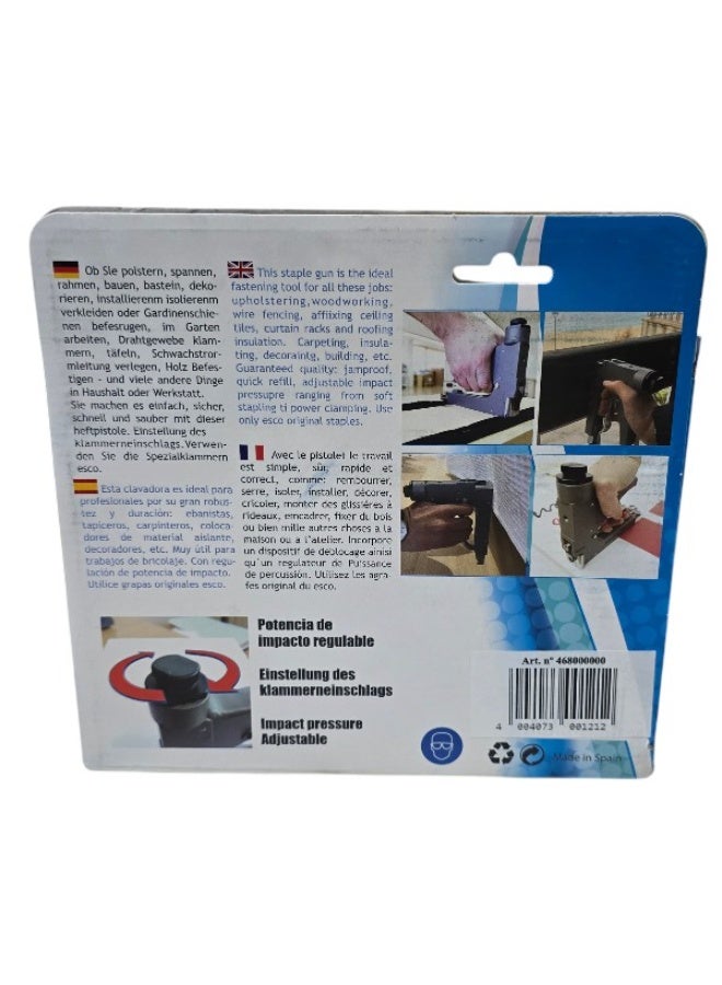Rapid ESCO 58 Manual Staple Gun – Professional Upholstery 4-14mm, Black/Grey Metal - Image 3