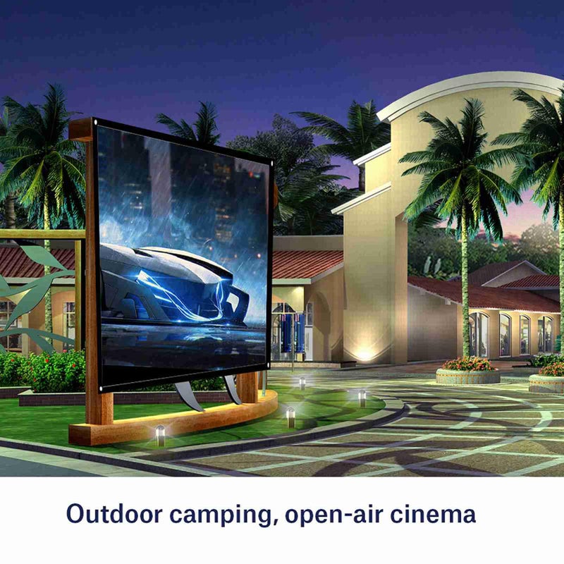 100 Inch Portable Foldable Projection Screen 4 3 Aspect Ratio Front Back Projection - Image 3