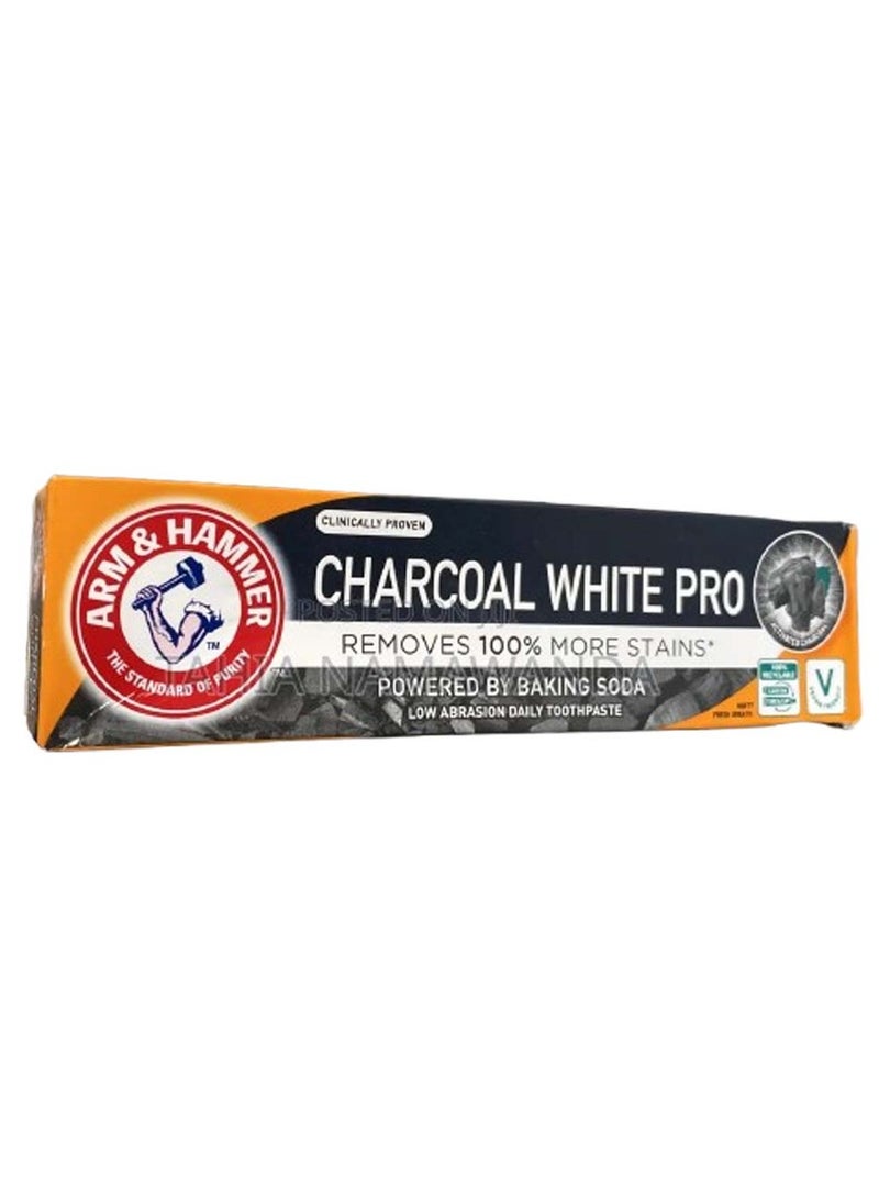 Charcoal White Pro ToothPaste,75ml