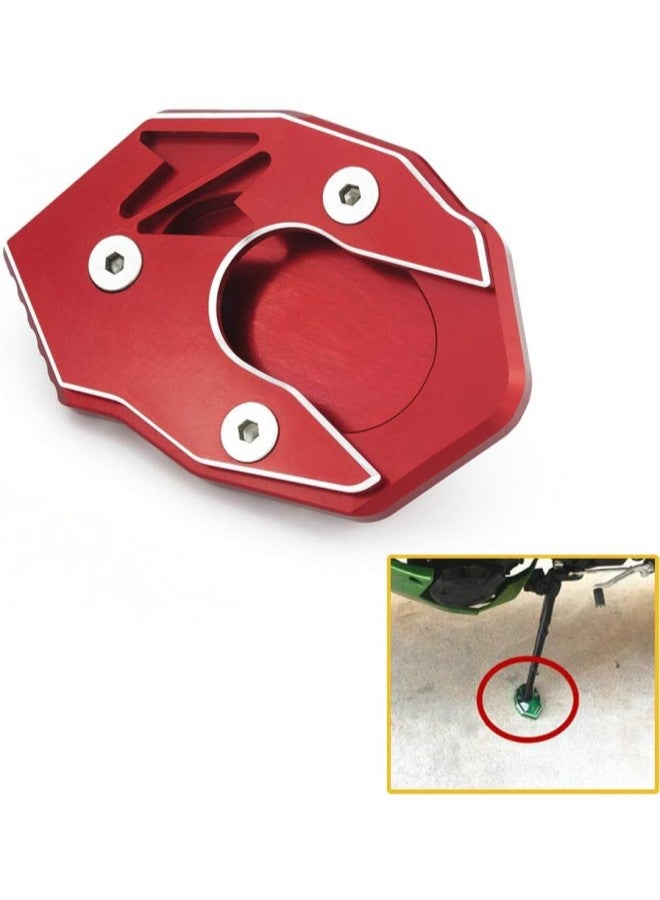 klarako Aluminum Motorcycle Side Stand Kickstand Sidestand Extender Enlarger Plate Pad Foot Side Stand Extension for ZX6R ER6N Z650 VERSYS650 NINJA650R Z1000/SX Z800 Z900 - Image 1