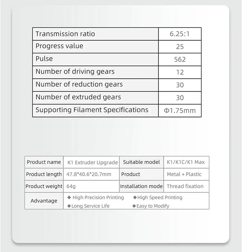 طقم بثق طابعة K1Max ثلاثية الأبعاد متوافق مع خيوط PLA وTPU وPETG وABS - Image 4