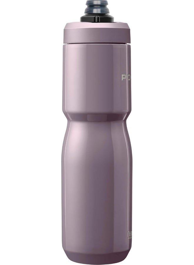 CAMELBAK زجاجة ماء دراجة كاملباك بوديوم ستيل المعزولة من الفولاذ المقاوم للصدأ - للدراجات، اللياقة البدنية والرياضة - تناسب معظم حوامل الدراجات، 22 أونصة - بنفسجي - Image 2