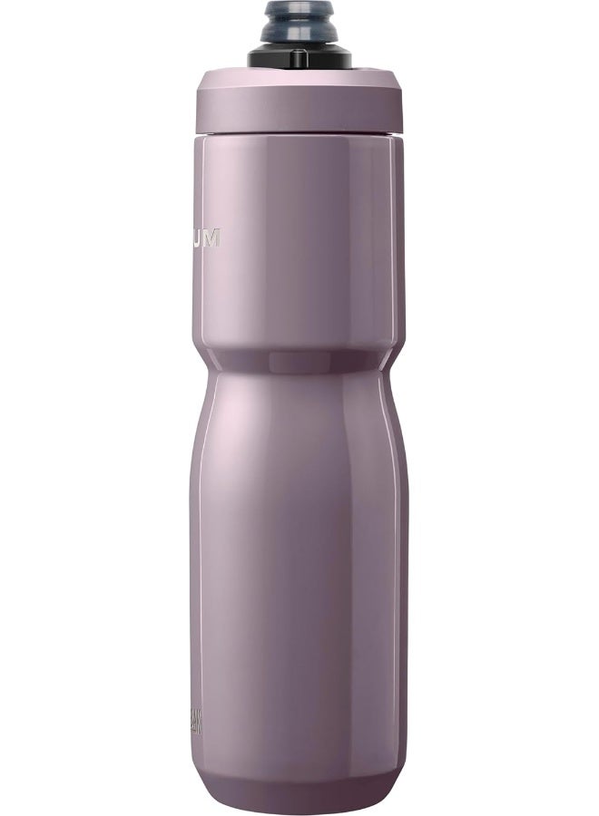 CAMELBAK زجاجة ماء دراجة كاملباك بوديوم ستيل المعزولة من الفولاذ المقاوم للصدأ - للدراجات، اللياقة البدنية والرياضة - تناسب معظم حوامل الدراجات، 22 أونصة - بنفسجي - Image 4