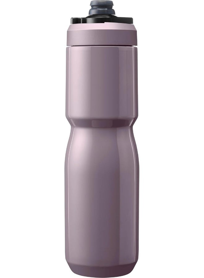 CAMELBAK زجاجة ماء دراجة كاملباك بوديوم ستيل المعزولة من الفولاذ المقاوم للصدأ - للدراجات، اللياقة البدنية والرياضة - تناسب معظم حوامل الدراجات، 22 أونصة - بنفسجي - Image 3