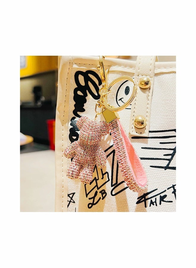 Generic Bag Charm Keychain for Women, Cute Bear Key Chain Accessories for Car Keys, Gift for Women, Mama, Kids, Girl, Men, Kawaii Car Key Chain for Wallet, Backpack, Coin Purse  - Image 2