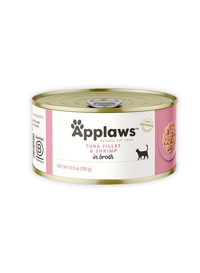 آبلاوس طعام القطط بالتونة والروبيان في مرق - 156 غرام (عبوة من 24 قطعة) - Image 2