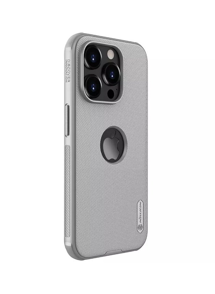 Nillkin Super Frosted Shield Pro Matte cover case for Apple iPhone 15 Pro Max 6.7 (2023) (with LOGO cutout)-Grey - Image 4