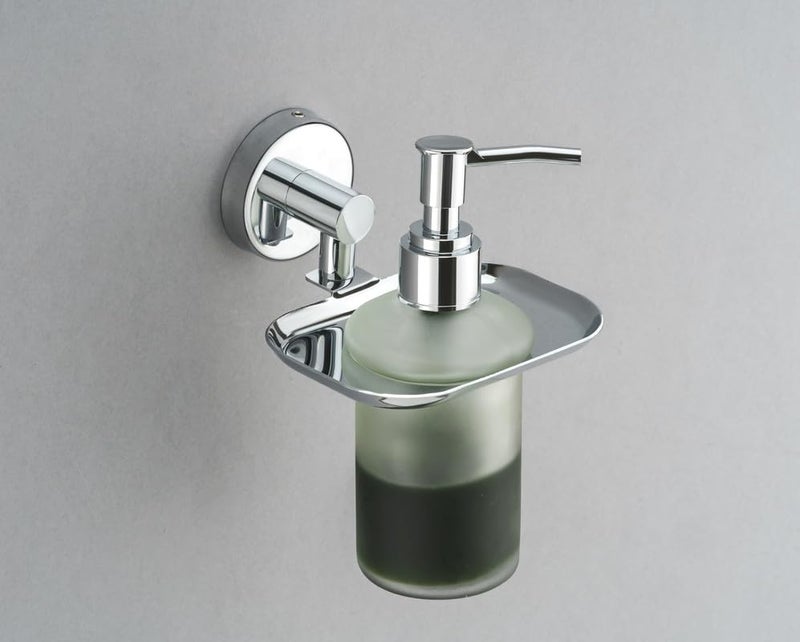 iSTAR Wall-Mounted Liquid Soap Dispenser Pump with Square Holder | Stylish Multipurpose Hand Wash Bottle | Bathroom Accessory Ideal for Washbasin, Shampoo, Conditioner, Home, Hotel and Office (300 ml) - Image 4