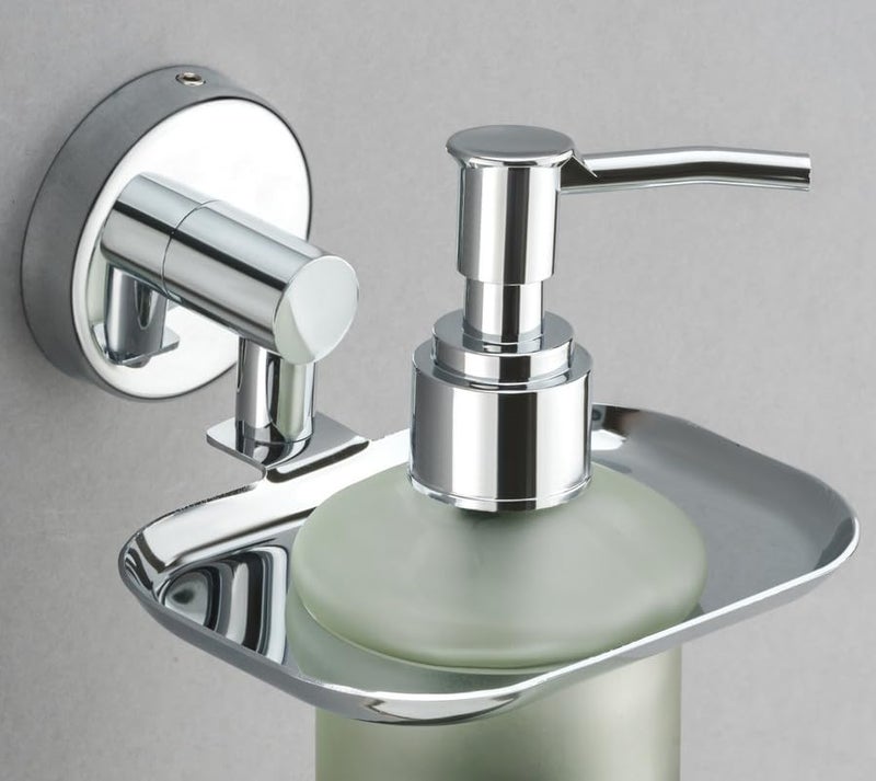 iSTAR Wall-Mounted Liquid Soap Dispenser Pump with Square Holder | Stylish Multipurpose Hand Wash Bottle | Bathroom Accessory Ideal for Washbasin, Shampoo, Conditioner, Home, Hotel and Office (300 ml) - Image 3