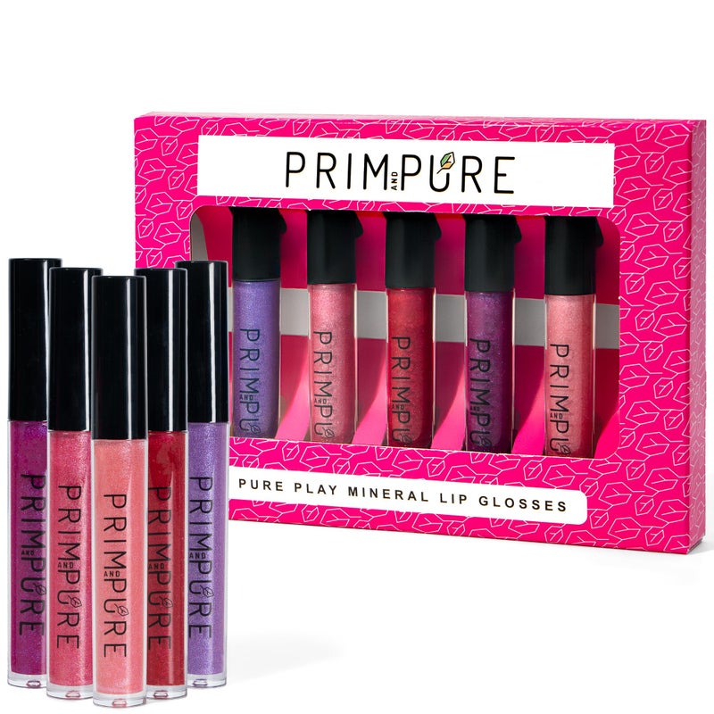 Prim and Pure Mineral Play Lip Gloss Set (Pack of 5) - 100% Natural, Organic, Non-toxic Kids Lip Gloss Made in the USA - Image 3