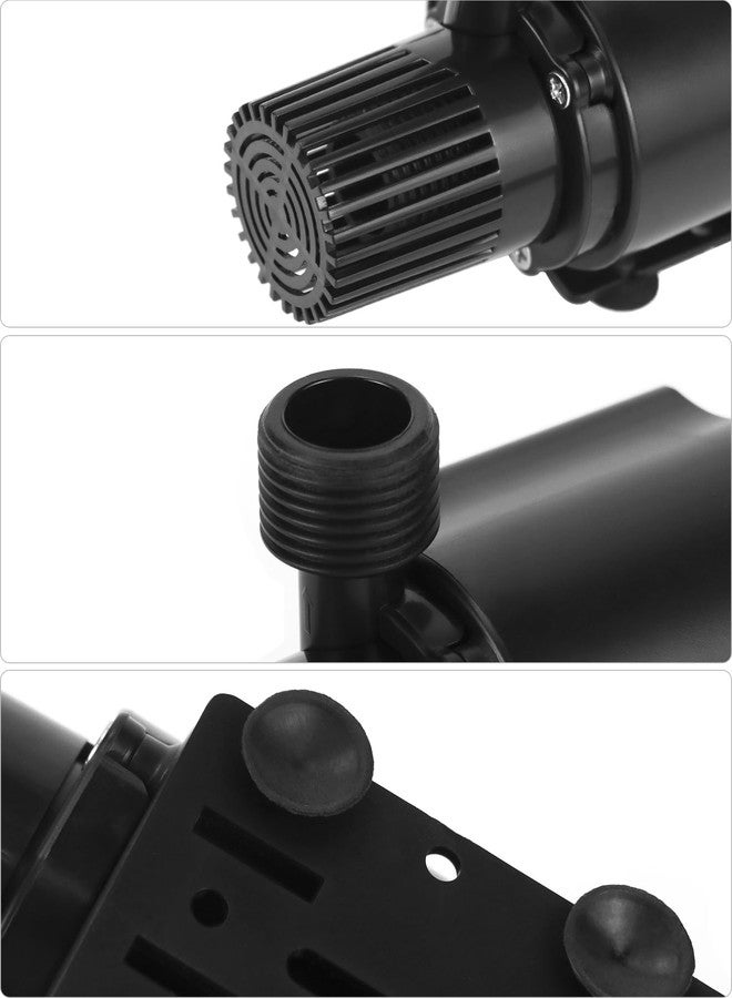 QWORK 12V Submersible Water Pump with Brass Male Thread Nozzles - 800L/H Flow Rate, 14½ ft Max Lift Height, 9-15W Adjustable Power for Aquarium, Fountain, Bonsai, and More - Image 5