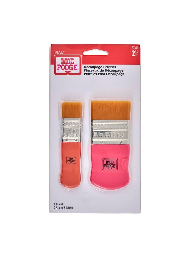 Mod Podge Brush Set Small Multicolor 2 Count - Image 1