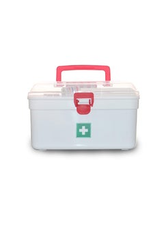 JB Export JB Export First Aid Kit Emergency Medicine Storage Box with Detachable Tray and Transparent Lid and Handle for Home Travel  - Image 4