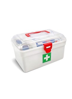 JB Export JB Export First Aid Kit Emergency Medicine Storage Box with Detachable Tray and Transparent Lid and Handle for Home Travel  - Image 1