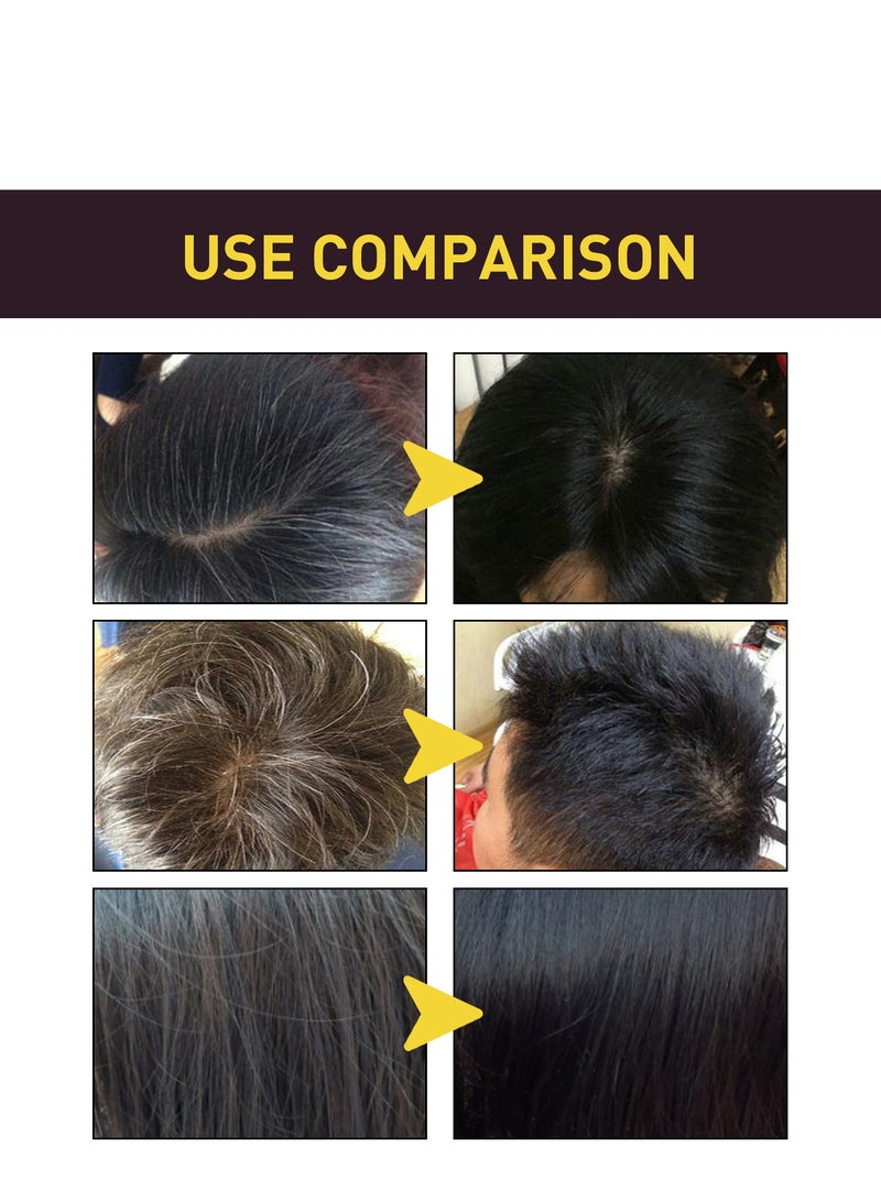 EELHOE Hair Dye Shampoo, Hair Hair Dye Shampoo 3 in 1, Hair Instant Dye Shampoo, Hair Color for Gray Hair Coverage, Long Lasting Hair Color Shampoo for Women & Men 100ml ( Nature Brown) - Image 3