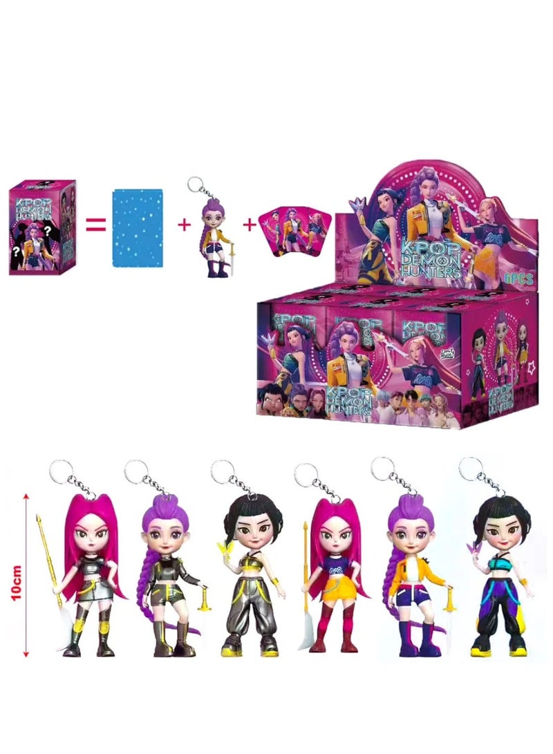 KPOP Figures Kpop Demon Hunters Action Figure Home Decor Desk Ornament For Hunters Fans 6pcs set secret - Image 1