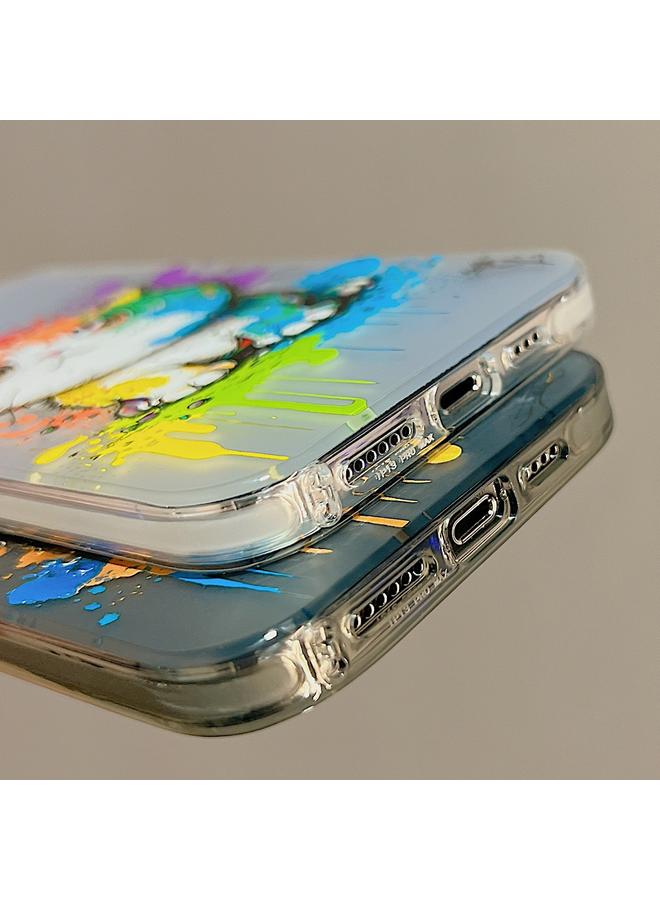 اس-توب جراب لهاتف iPhone 13 Pro Max بنمط حيوان لطيف من سلسلة PC + جراب هاتف TPU - Image 5