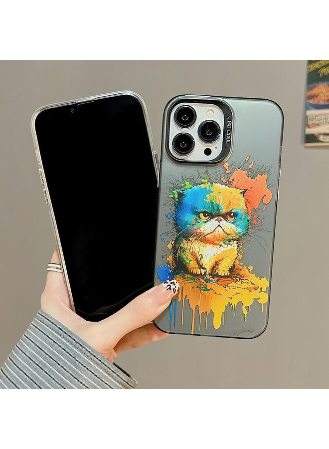 اس-توب جراب لهاتف iPhone 13 Pro Max بنمط حيوان لطيف من سلسلة PC + جراب هاتف TPU - Image 2