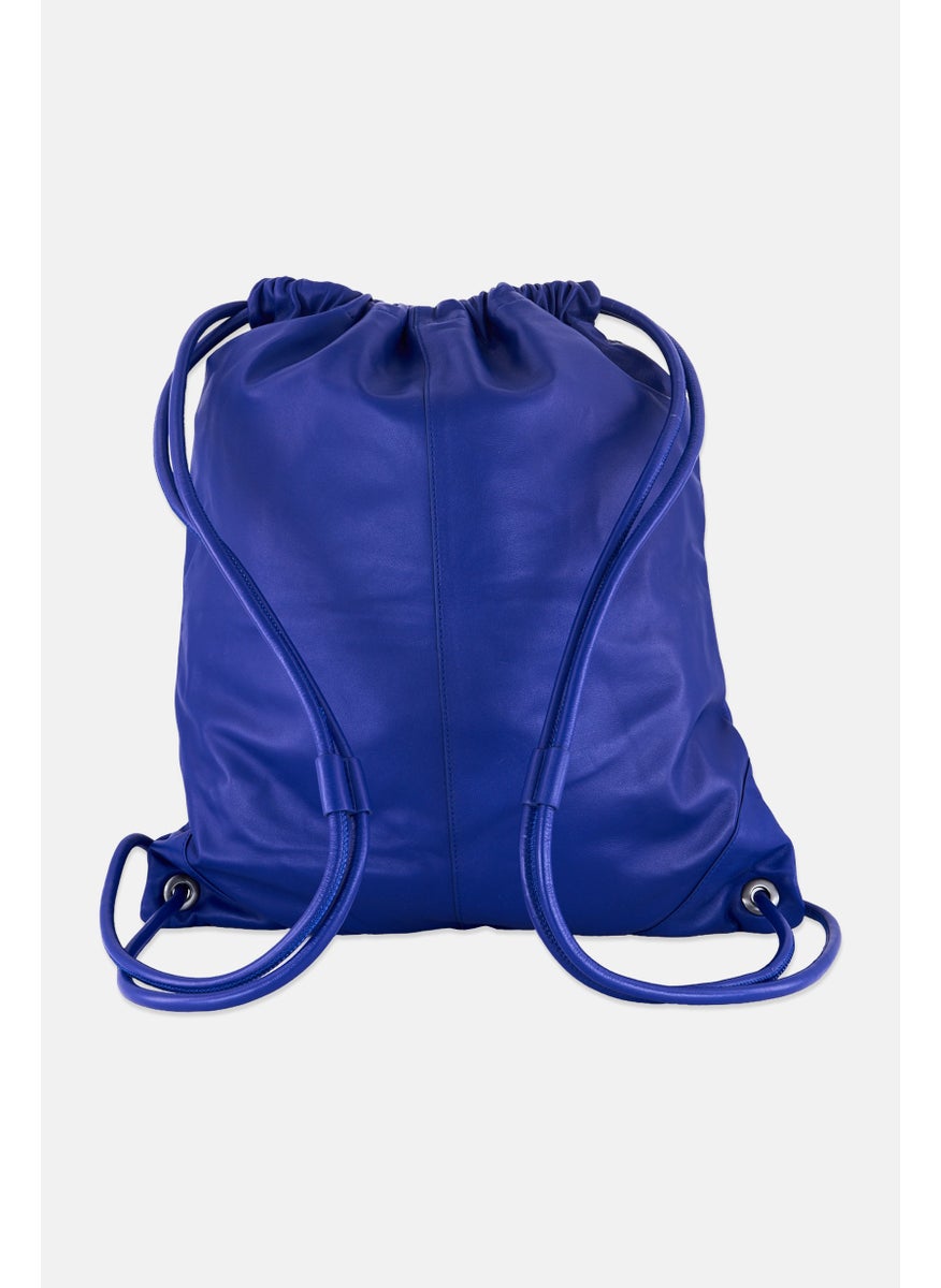 ESPRIT - Women Brand Logo Drawstring Backpack 47 H x 41 L x 2 W cm, Blue - Image 1