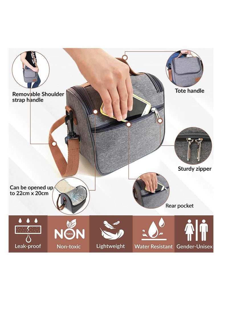 Excellence Insulated Lunch Bag Cooler Shoulder Thermal Tote Bag for Men Women Portable Indoor Outdoor Lunch Box Bag - pzsku/ZE619FA72B0AB90641A20Z/45/_/1660669986/ea4fea21-d732-4165-aceb-234200d12d28