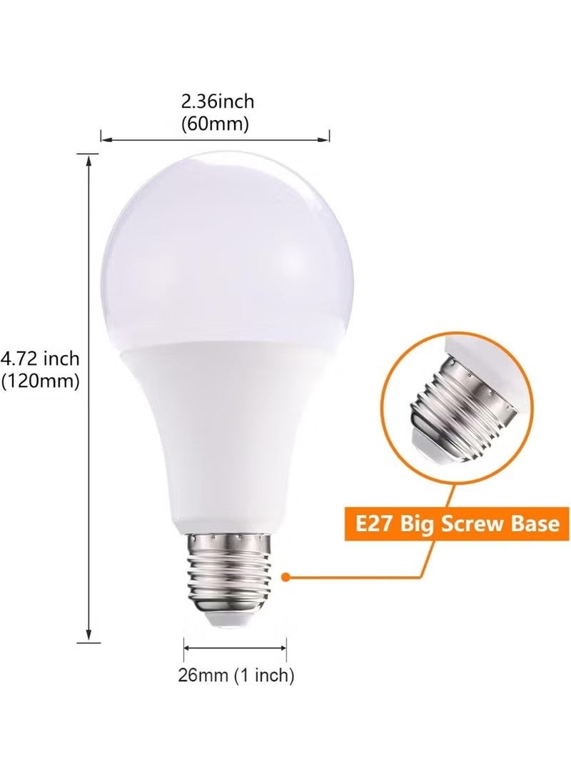 مصابيح LED متغيرة الألوان (RGB) بقدرة 15 واط (طراز A70)، مزودة بجهاز تحكم عن بُعد وخاصية حفظ الإعدادات - تدعم 16 لوناً وضوءاً أبيض بدرجة حرارة 6500 كلفن، وقاعدة لولبية E27، مع إمكانية التحكم في شدة الإضاءة؛ مثالية لغرف النوم والحفلات والديكور المنزلي. - Image 3