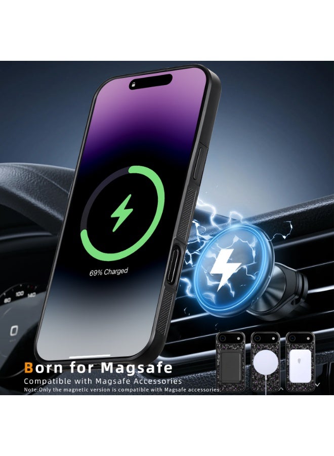 SOLARAE Shockproof iPhone 17 Air Case – Black Crystal Carbon Fiber with Blue Highlights, Slim Protective Cover, Anti-Scratch & Drop Resistant - Image 4